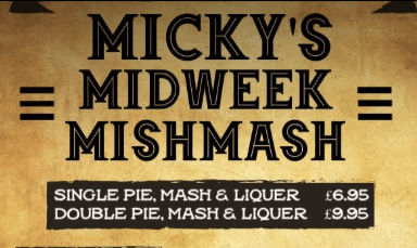 Micky’s Midweek Mishmash Night