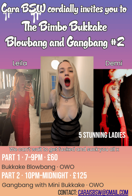 The Bimbo Bukkake, Blowbang & Gangbang