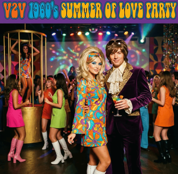 Vanilla To Vixen – 1960’s Summer Of Love Party