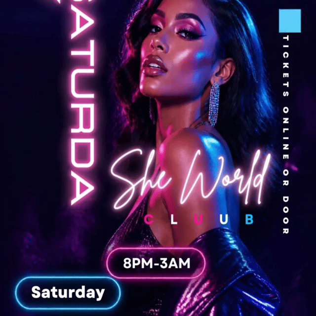She World Party – Saturday